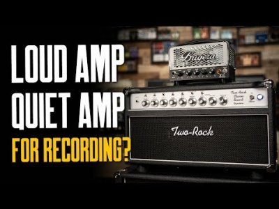 Περισσότερες πληροφορίες για "Loud Amp Or Quiet Amp For Recording? [100 Vs 5 Watts, Can You Feel It?]"