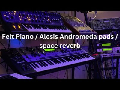 Περισσότερες πληροφορίες για "Ambient Evocative electronic music with Alesis Andromeda pads / felt piano / Space reverb"